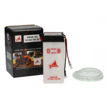 Accu 6N4A-4D 57x61x130mm Yacht Yamaha FS1-DT-RD-G6S-G7S 50-80cc