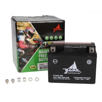Accu CTX4L-BS (YTX 4L-BS) 113x70x88mm Yacht