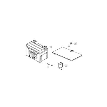 Accu Kymco B&W LC 2-takt zilver