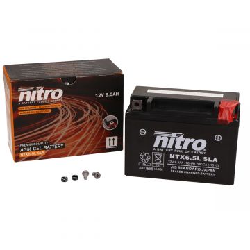 Accu NTX6.5L-BS Nitro onderhoudsvrij gel