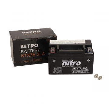 Accu Gel ntx7a - SLA 12v Nitro China 4T universeel 6amp Nitro ytx7a-bs