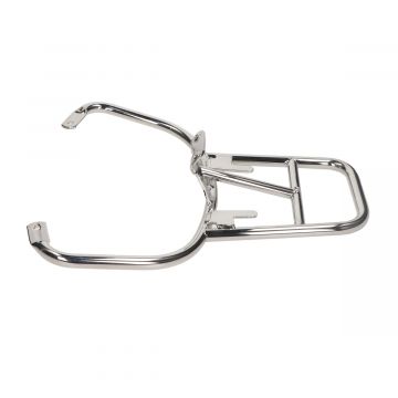 Achterdrager chroom voor topkoffer Vespa LX/LXV/S 50-125-150 compleet origineel 657083