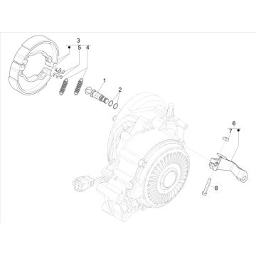 Achterrem - Remschoenen Vespa Elettrica 2018-2019
