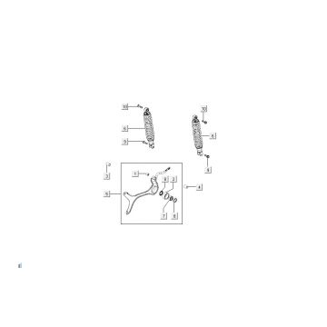 Schokbreker Kymco Super8 50 4-takt 2009→ wit