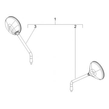 Spiegels Vespa GTV 250 IE 4V