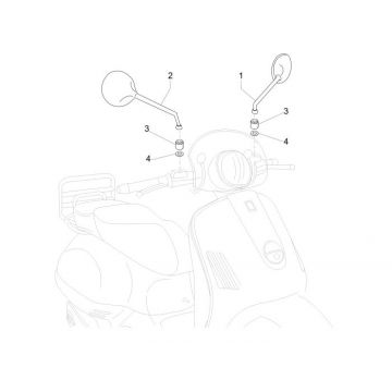 Spiegels Vespa LXV 4-takt 2V 25km/u