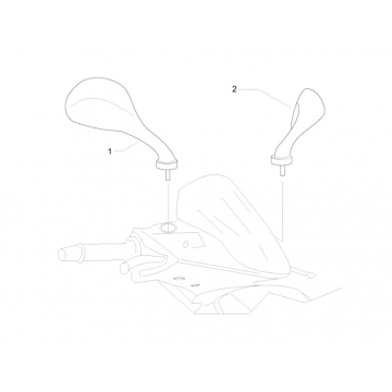 Spiegels Gilera Runner 50 SP 50 2-takt LC 2010-2017