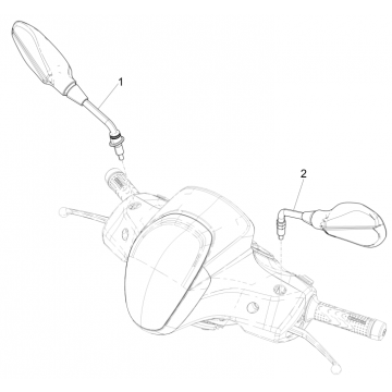 Spiegels Piaggio Medley 150 IE ABS Euro 4 2016-2020