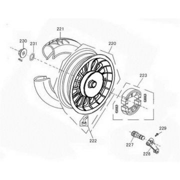 Achterwiel - Remschoenen Benzhou YY80T-18 YY50QT(-18) wit
