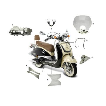 Accessoires AGM Retro 4-takt Pimp