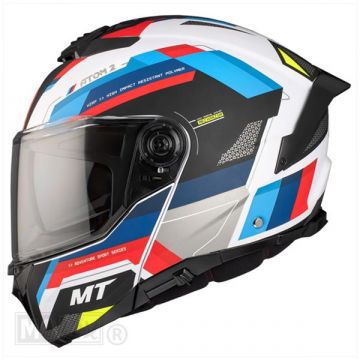 Helm systeem MT Atom 2 SV Bast mat blauw/rood