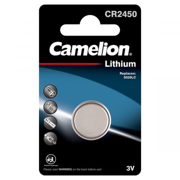 Batterij knoop plat Camelion CR2450 lithium