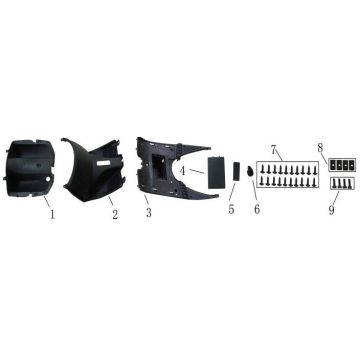 Beenschild - Treeplank China Fly zwart