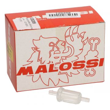 Benzinefilter Malossi- transparant/diameter =6mm aansluitbreedte 031380B