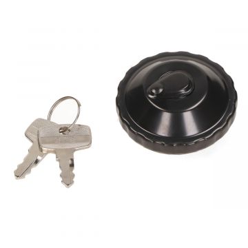 Benzinetankdop + slot Honda Camino/Puch Maxi/Tomos zwart DMP