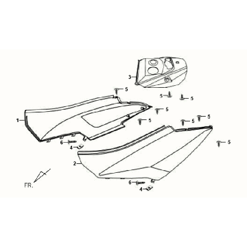Motorschermen Sym Orbit Silvery S880S