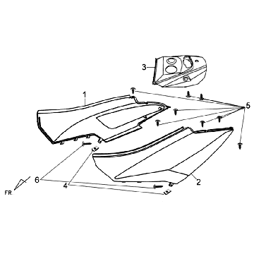 Motorschermen Sym Orbit II (BK-7C) Iron Grey
