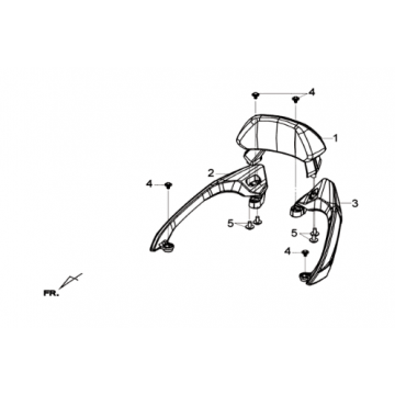 Beugel L/R Sym Joymax 300I ABS E3 2014-2016