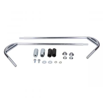 Bevestigingsset windscherm hoog Vespa LX/S chroom origineel 602871m-60602871M