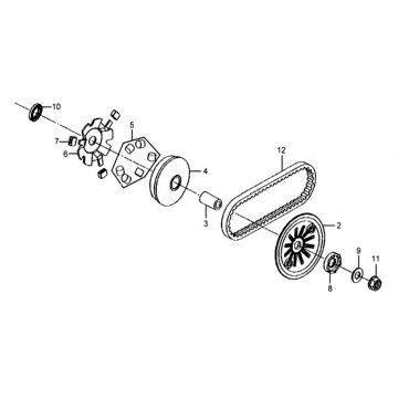 Variateur - V-snaar Sym Mio