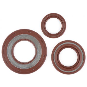 Keerringset BGM PRO,FKM/Viton (E10 resistent) rubber,bruin Vespa Largeframe PX oud <-1984,P80X,P125X,P150X,P200E,Rally200 (VSE1T,33997-,Ducati),Sprint Veloce150 ( VLB1T,294260-),GTR125 (VNL2T,145901-),TS125 (VNL3T,18139-) Keerring achterwiel 27x47x6mm