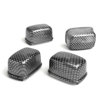 Knipperlichtglazen BGM STYLE set van 4 Yamaha Slider Carbon Style