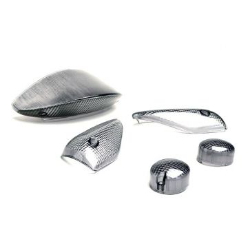 Knipperlichtglazen BGM Original set van 5 MBK Nitro (YQ50/L,2-takt),Yamaha Aerox (YQ50/L,2-takt) (1999->) zwart