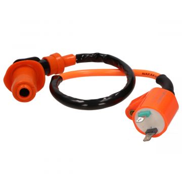 Bobine snel 50cc 4-takt old engine type China GY6 50cc 4-takt Fiddle 1/Orbit 1/Django/V-clic/Kisbee/Kymco Agility/Super 8 Naraku snel high voltage nk390,01