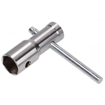 Spark plug wrench universal duo universal Piaggio 50 4-stroke 2V 18mm 1 side/21mm 1 side wrench size 2/4-stroke (for B and D type NGK spark plug) Toolz