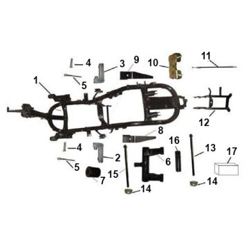 Frame - Subframe - voetsteunen BTC Bellagio (12 inch) 4