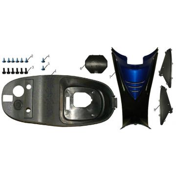 Helmbak China Touring blauw