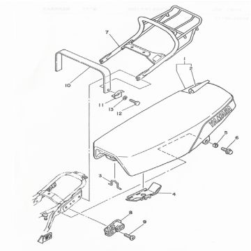 Buddyseat Yamaha DT-50 MX