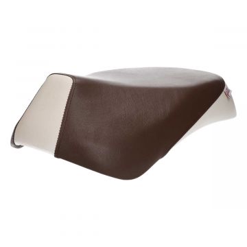 Buddyseat / zadel Sym Mio koffie bruin / wit