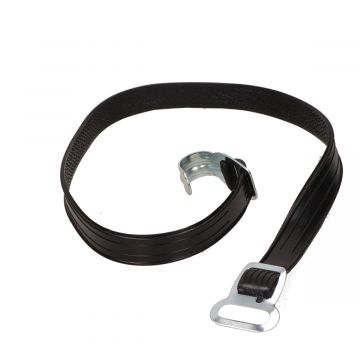 Camping binder/snelbinder 75cm haak/oog zwart Bibia
