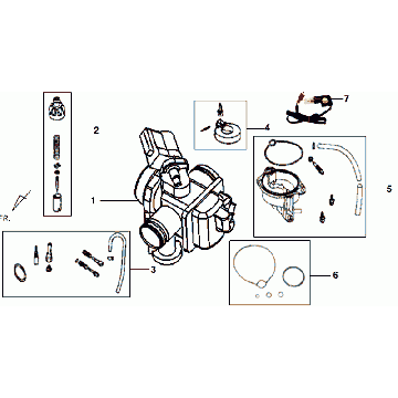 Carburateur Sym VS125 Euro 3