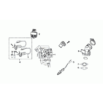 Carburateur Sym Fiddle III Euro 4