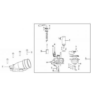 Carburateur Generic Ideo 50 2-takt 2010 zwart 25