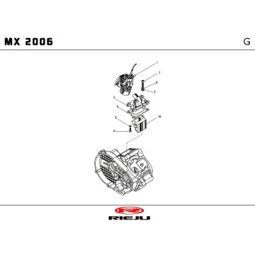 Carburateur Rieju MX blauw 2010 2-takt