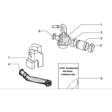 Carburateur Piaggio Zip RST 50 2-takt AC
