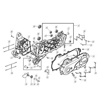 Carter Kymco Agility FR 12" 4-takt Euro 4 bruin