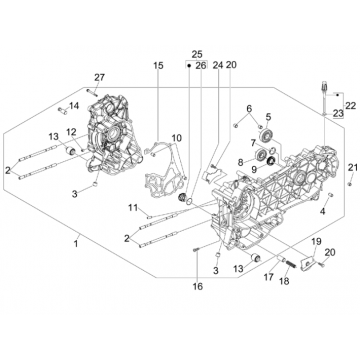 Carter Vespa GTS 300 ie 2008-2016 (met en zonder ABS)