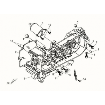Carterdeksel/ startmotor Sym Fiddle II 125S