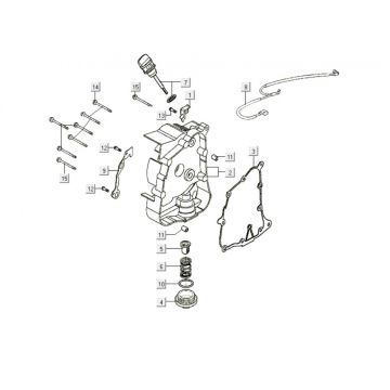 Carter - Peilstok - Oliefilter Kymco Like 200i Wit