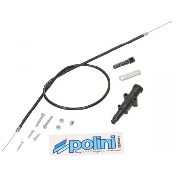 Choke -Polini universeel handmatig/trekknop op de carburateur met 65cm chokekabel compleet 316.0010