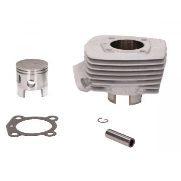 Cilinder 70cc 46mm Honda Wallaroo/Peugeot Fox-103-104-105 aluminium met Nikkelcilinderwand Airsal (pistonpen 12mm)