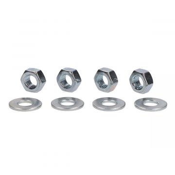 Cilinderkop moeren en ringen set 4  stuks ieder universeel M7 Minarelli horizontaal/AM6/CPI/Keeway/Generic/Wallaroo/Zundapp