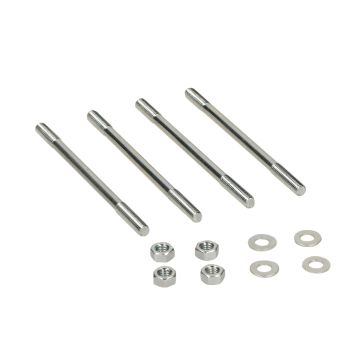Cilinder tapeind set inclusief moeren en ringen Minarelli verticaal M6x106mm lengte 4 stuks