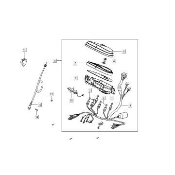 Kilometerteller - Cockpit Kymco Like 4-takt