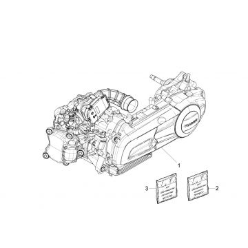 Motorblok compleet Piaggio Beverly 300 IE ABS Euro 4 2016-2020