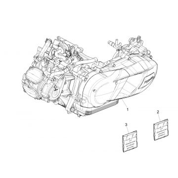 Motorblok compleet Piaggio Medley 125 IE ABS Euro 4 2016-2019